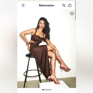 NWT Reformation Satori Linen Dress